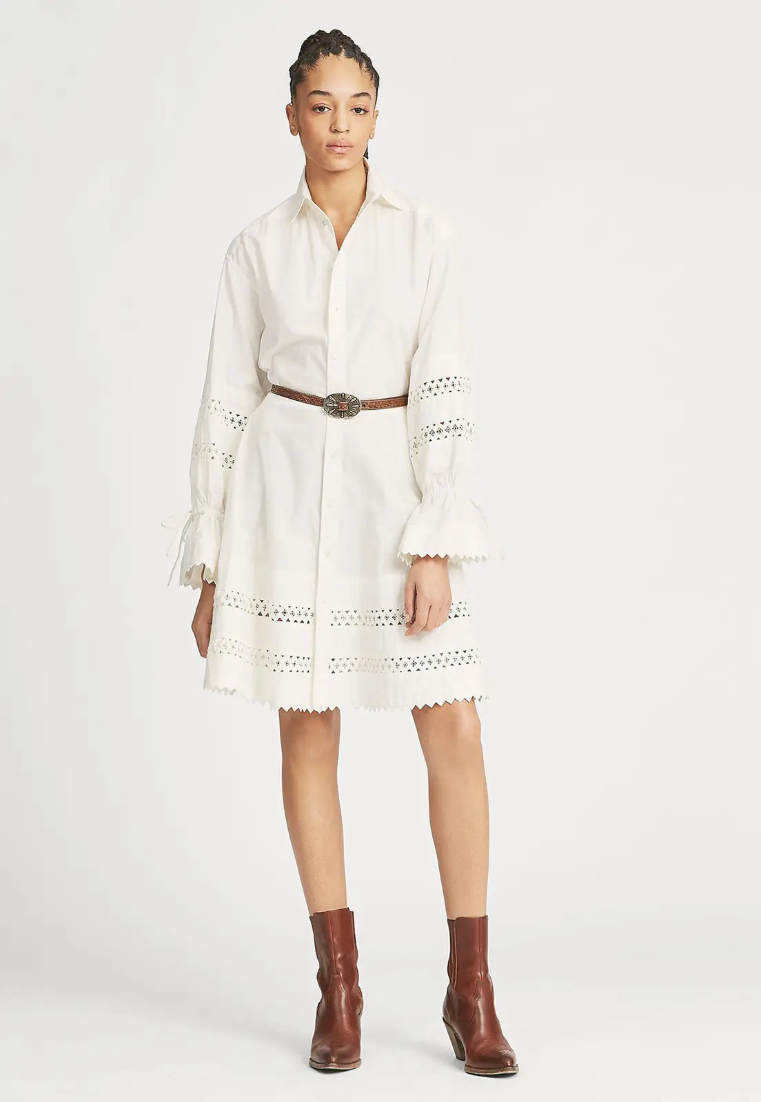 Vestido Polo Ralph Lauren Curto Renda Branco | Dafiti (BR)