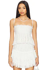 LoveShackFancy Condie Top in Optic White from Revolve.com | Revolve Clothing (Global)