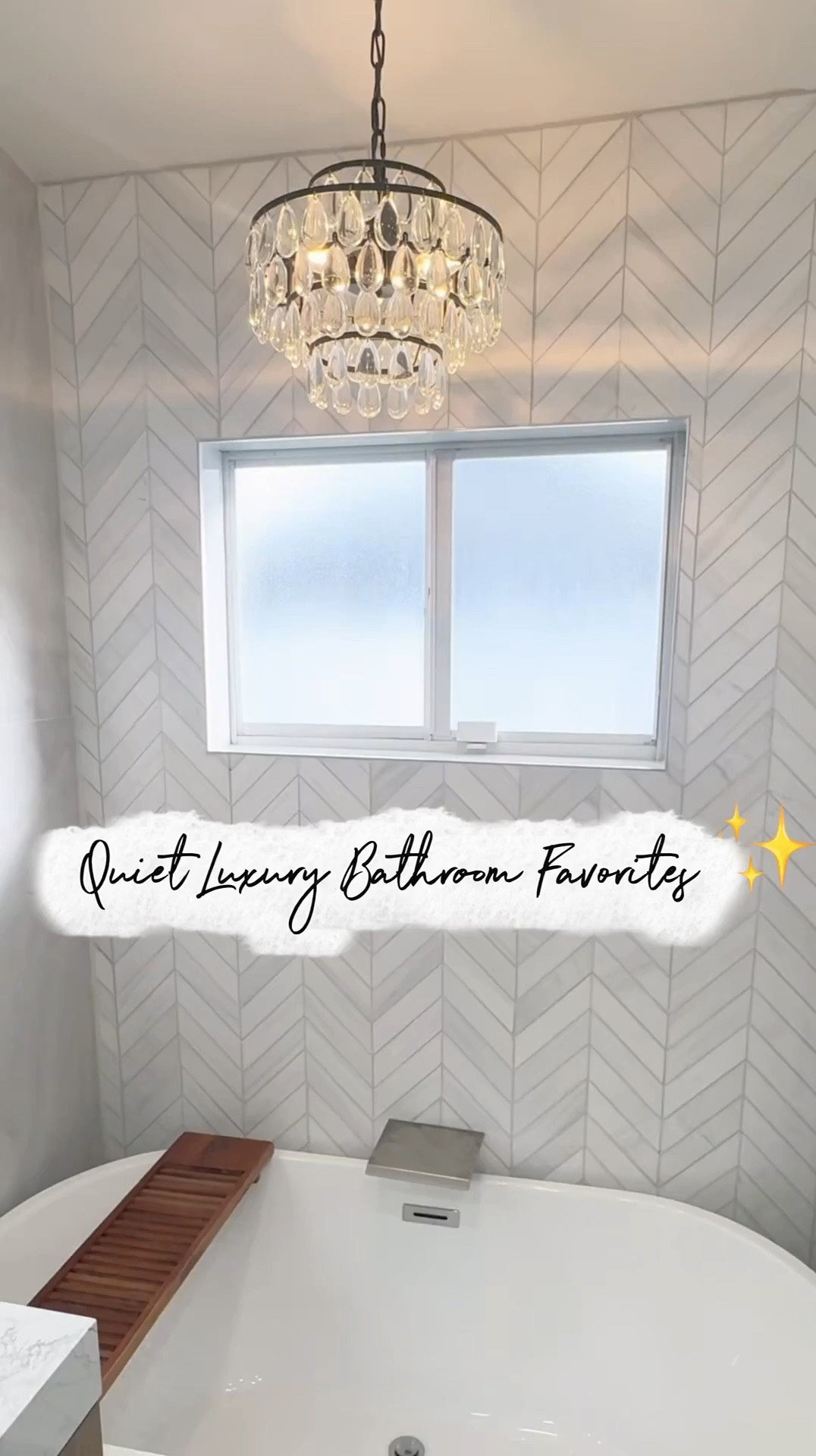 my most asked-about bathroom pieces… with one small upgrade 😮‍💨✨

everything is still the exact same (vanity, mirror, etc.) but i swapped the chandelier for an even better one and relinked it 🤍

same luxe look… just elevated

#LTKmorningroutine #LTKselfcare #LTKHome