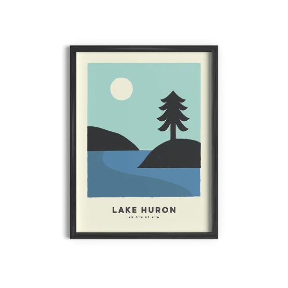 Lake Huron Print | Etsy | Etsy (US)