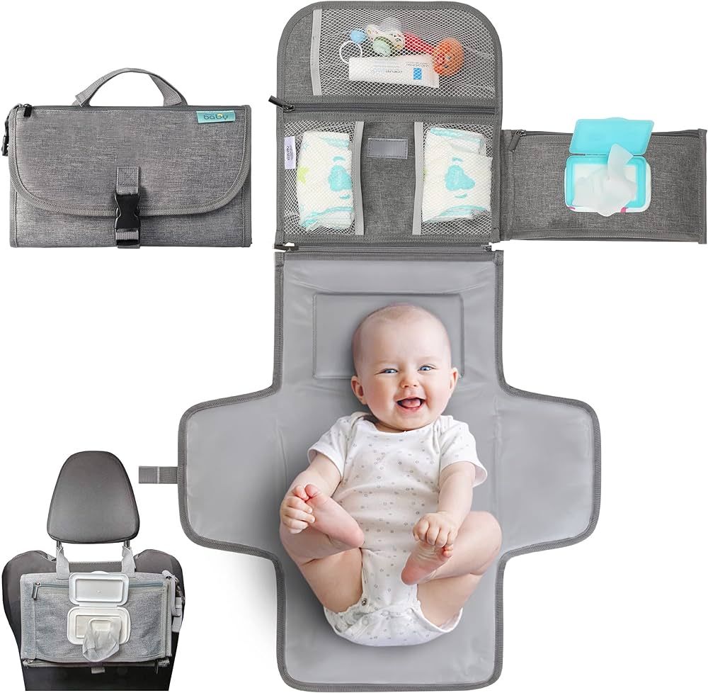 Kopi Baby Portable Diaper Changing Pad - Baby Changing Pad & Diaper Changer Travel Bag, Smart Des... | Amazon (US)