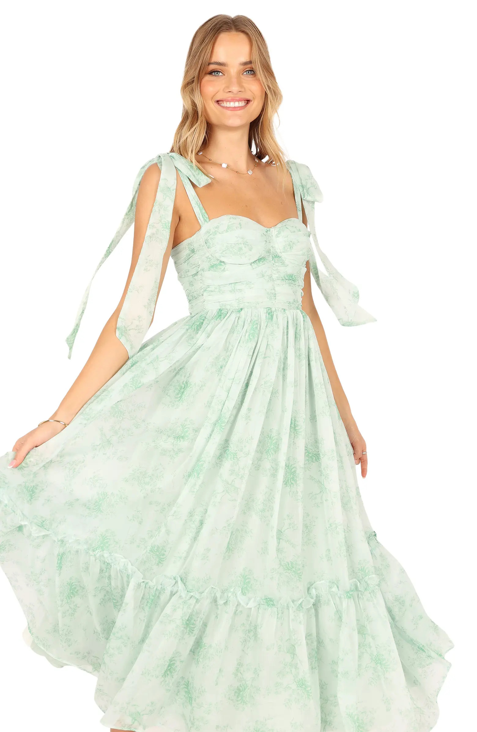 Floret Midi A-Line Sundress | Nordstrom