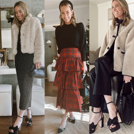 Festive Formulas! Dresses and Fur // Skirts and Sweaters // Leather and Blouse….. these are all classic but fun and easy to pull off. See all on my LTK! 

#LTKstyletip #LTKHoliday
