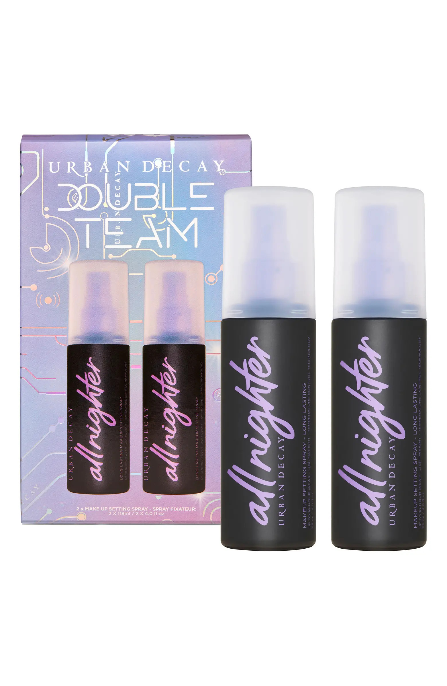 Urban Decay Double Team All Nighter Long Lasting Makeup Setting Spray Set USD $66 Value | Nordstr... | Nordstrom