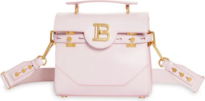 Balmain B-Buzz 23 Monogram Leather Top Handle Bag | Nordstrom | Nordstrom