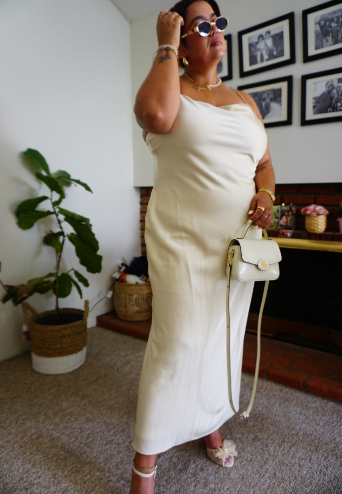 A simple white slip dress is the summers version of a little black dress.

#LTKootd #LTKMidsize #LTKgrwm