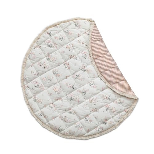 Pehr Baby Play Mat, Flower Patch | Ultra-Soft Quilted 100% Cotton Exterior with Plush Polyester Fiberfill | 40” Diameter | Amazon (US)
