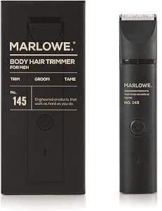 Marlowe. No. 145 Body Hair Trimmer for Men, Forest Black, Lightweight Waterproof Personal Groomer... | Amazon (US)