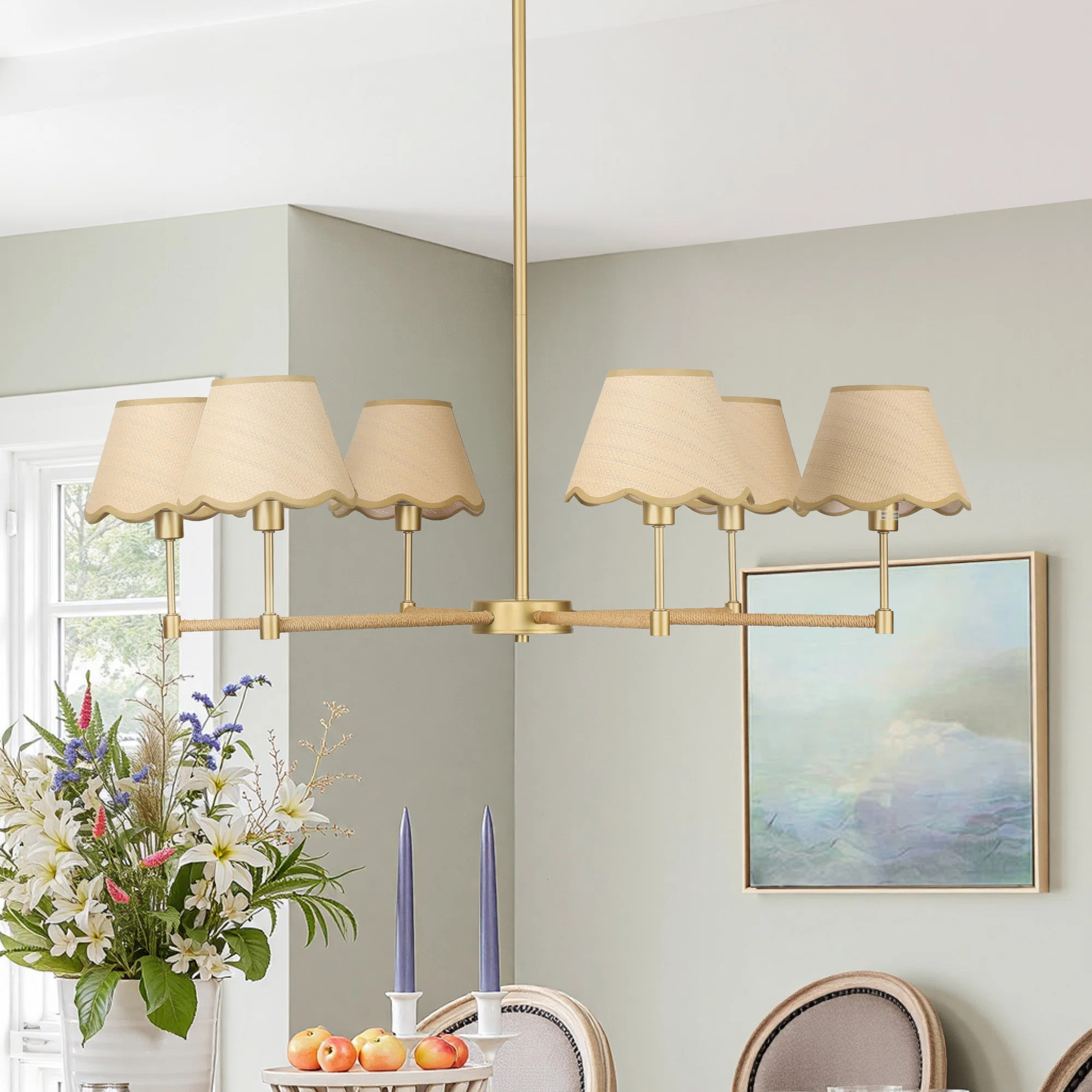 Aarzo 6 - Light Dimmable Classic / Traditional ChandelierByBay Isle Home™4.8Rated 4.8 out of 5 ... | Wayfair North America