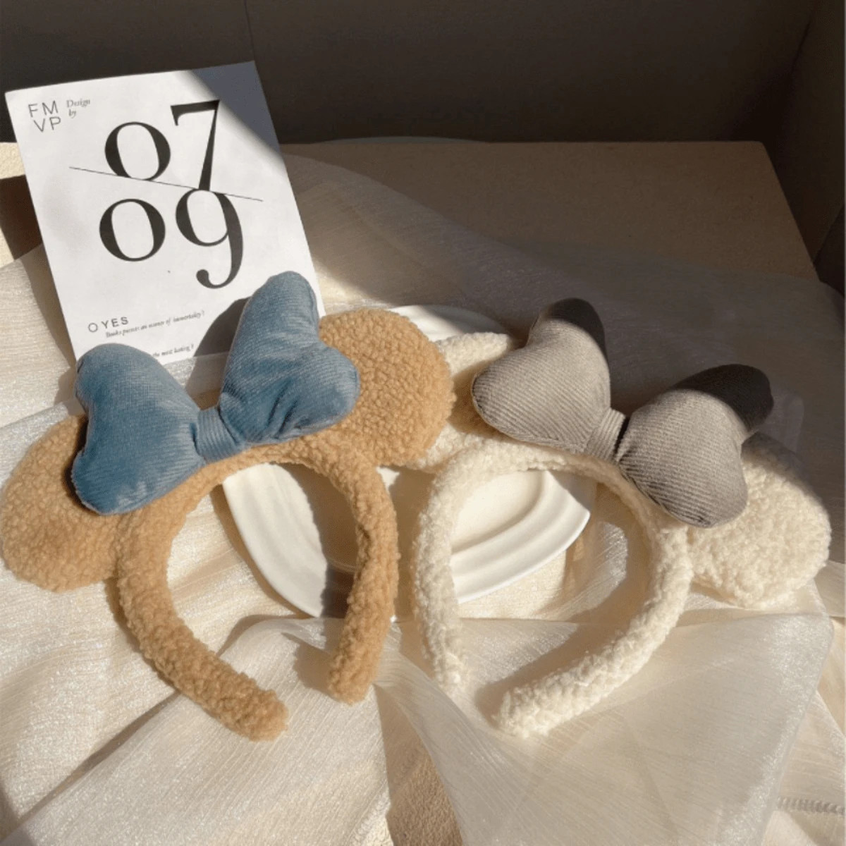 TrendsBear Ears Plush Bow Headband Wash Face Spa Make Up Headband Hair Band Skincare Headband Hai... | SHEIN