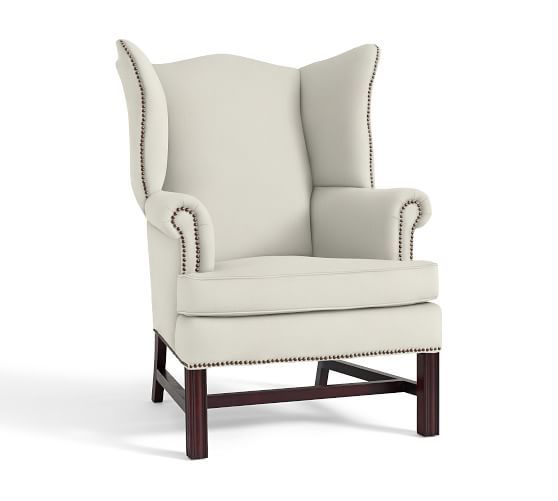 Thatcher Upholstered Wingback Chair | Pottery Barn (US)