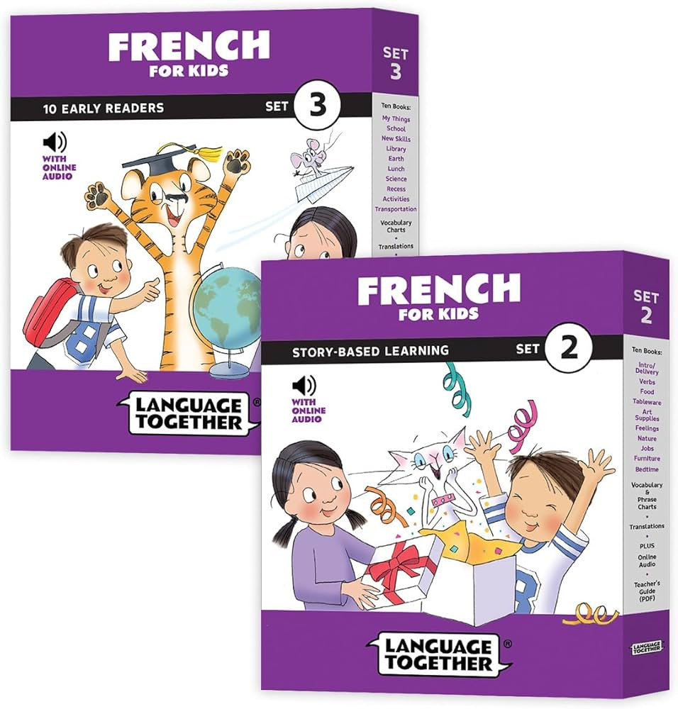 French for Kids Sets 2 and 3 Bundle: First Readers with Online Audio - Beginner Language Learning | Amazon (US)