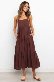 Maeve Dress - Brown | Petal & Pup (AU)