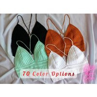 Crochet Tops, Festival Top, Crochet Bustier & Bralette, Boho Tops Modern | Etsy (US)