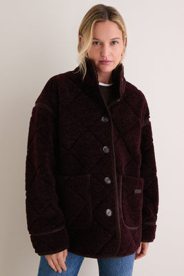 Fig and Ganache Maplewood Fleece Casual Jacket | Tuckernuck (US)