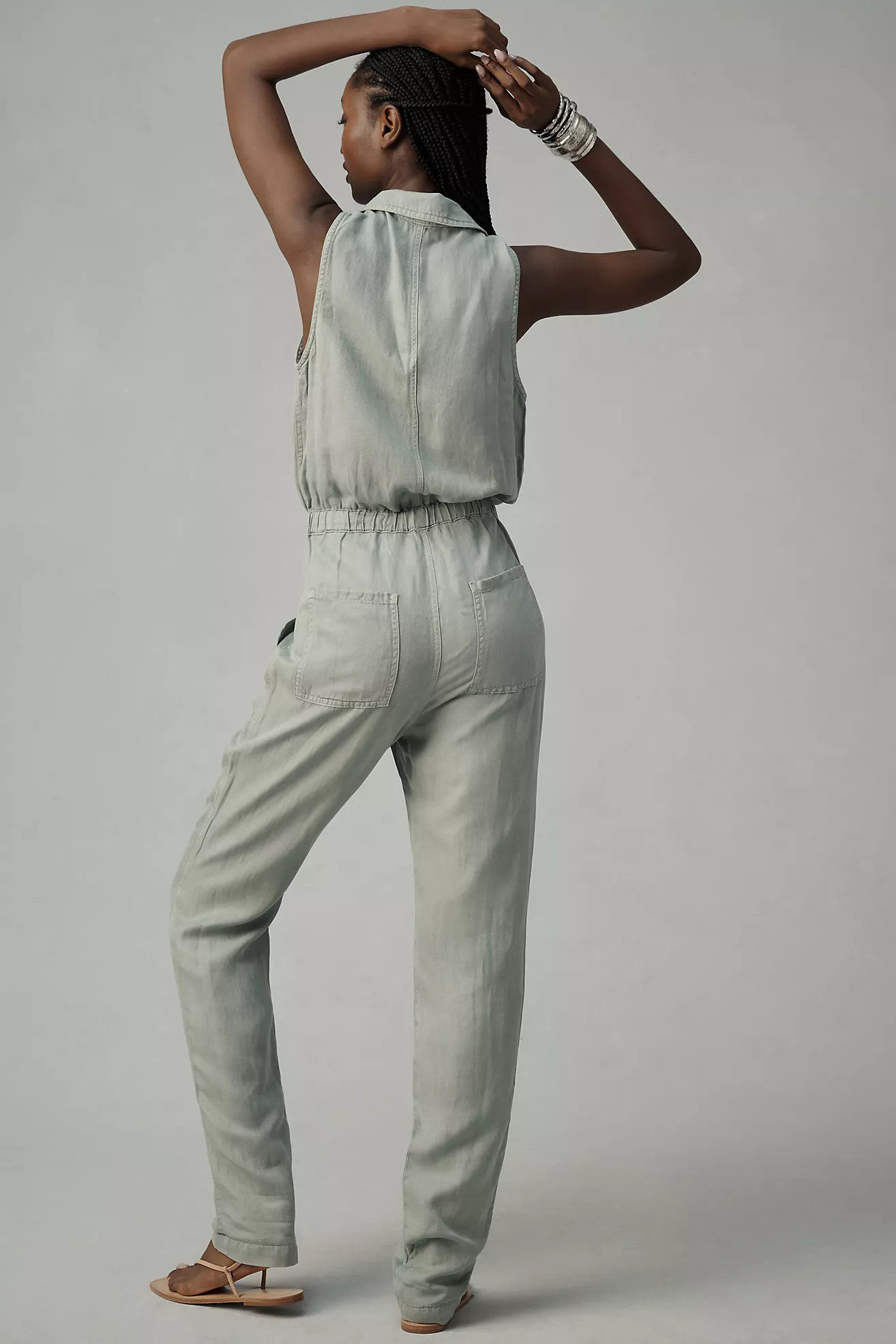 Cloth & Stone Sierra Linen Pocket Jumpsuit | Anthropologie (US)