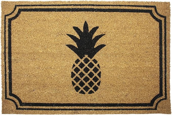 Entryways Basics Pineapple, Coconut Fiber with PVC Backing Doormat 24 inches by 36 inches by .5 i... | Amazon (US)