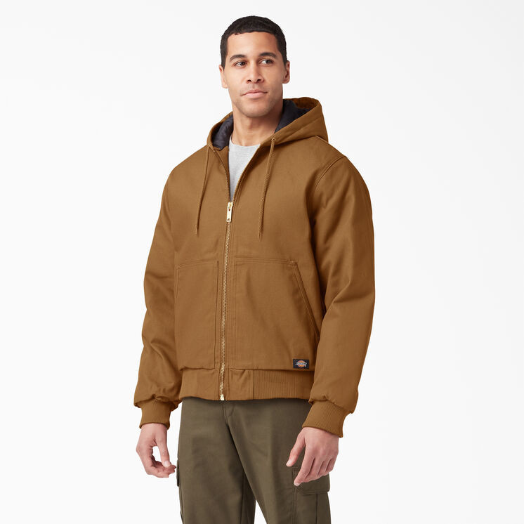 Rigid Duck Hooded Jacket, Brown Duck | Dickies