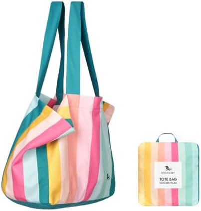 Dock & Bay Everyday Beach Tote Bag - Reusable Carrier Bag for Daily Use - Carries Up to 10kg - 10... | Amazon (US)