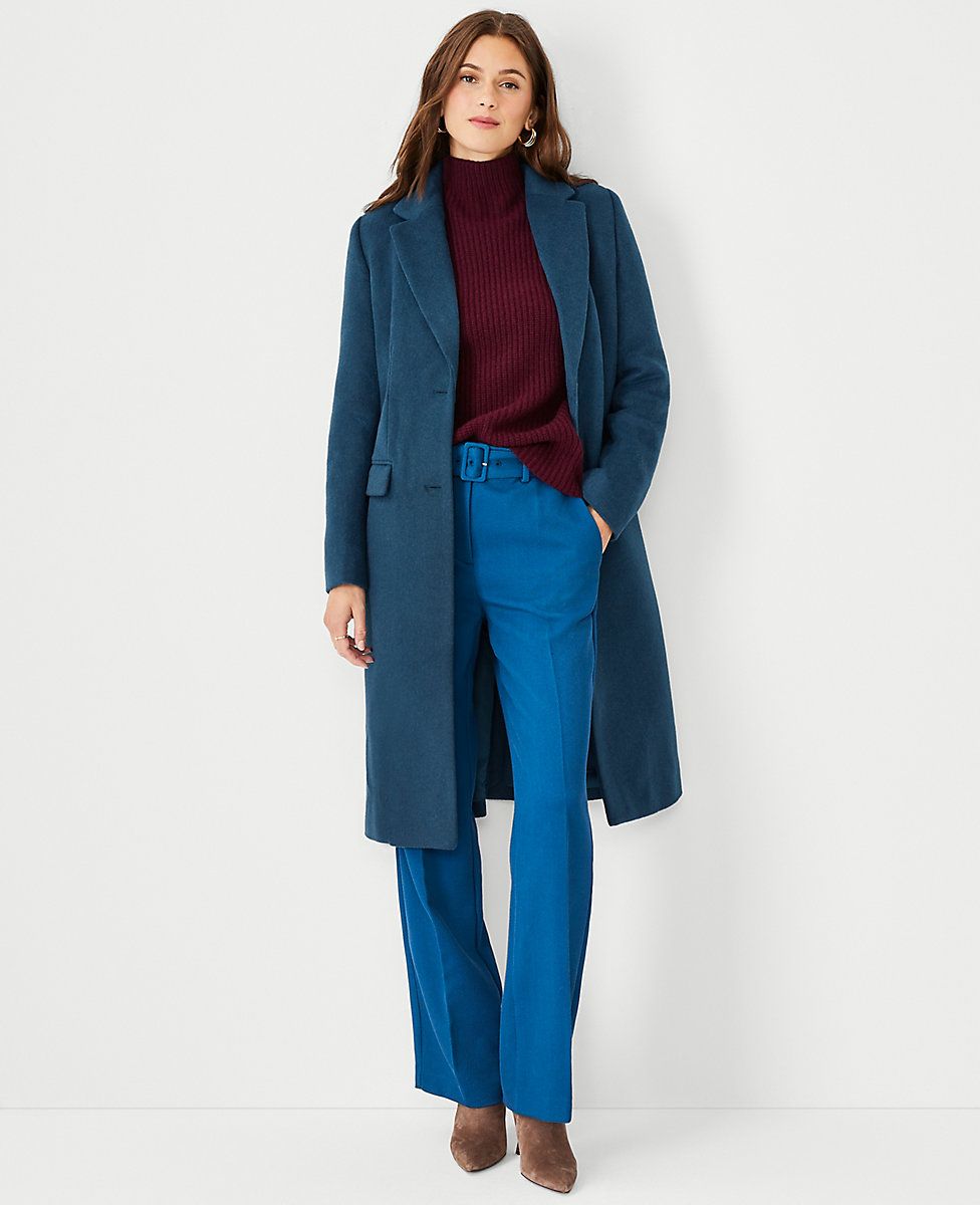 Wool Blend Chesterfield Coat | Ann Taylor (US)