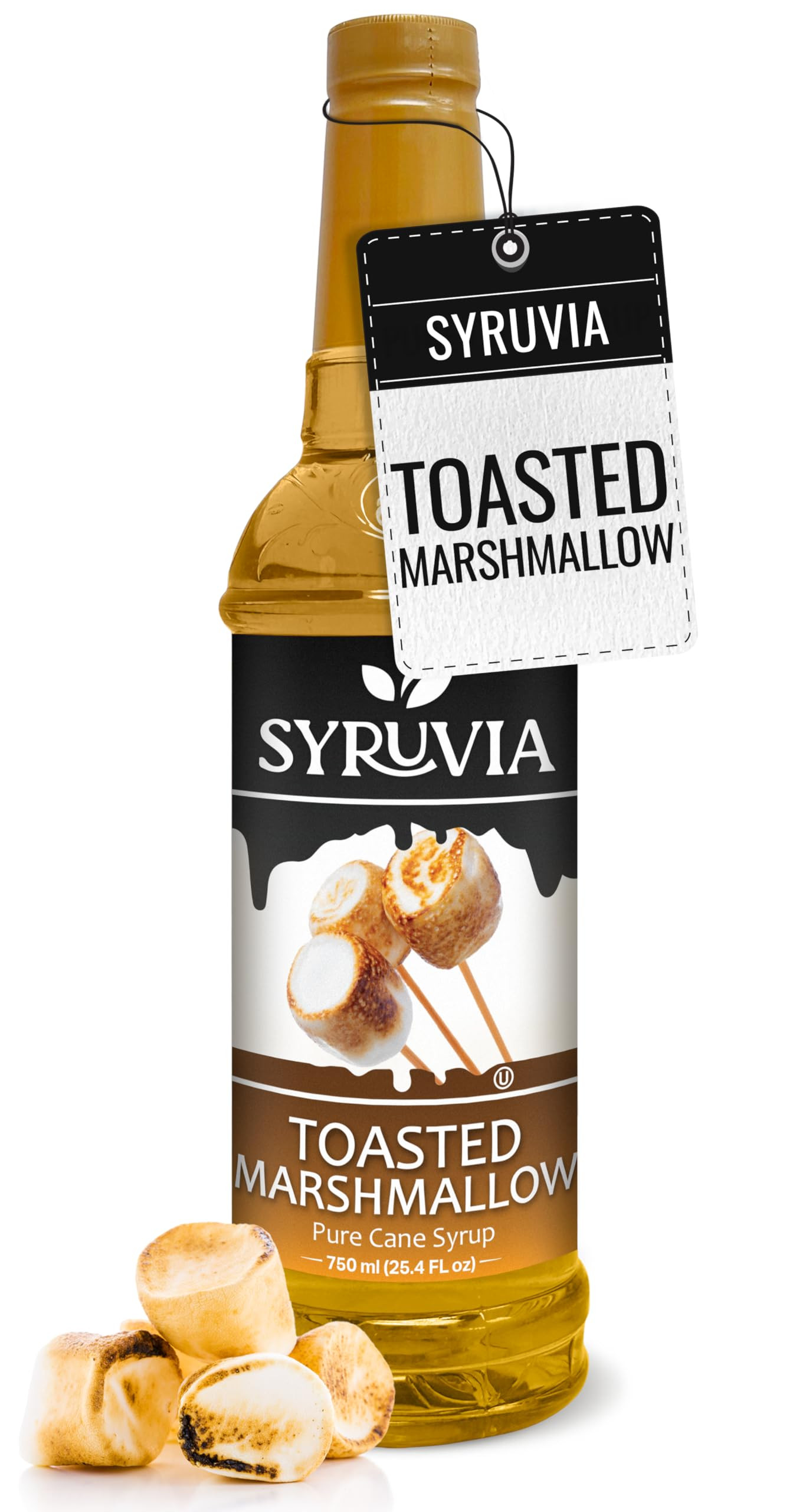 Syruvia Coffee Syrup, Toasted Marshmallow Flavored Syrup for Drinks, Lattes, and Desserts – 25.... | Amazon (US)