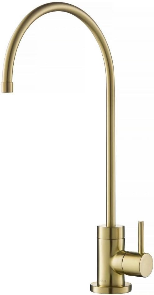 KRAUS Purita 100% Lead-Free Kitchen Water Filter Faucet in Spot Free Antique Champagne Bronze, FF... | Amazon (US)