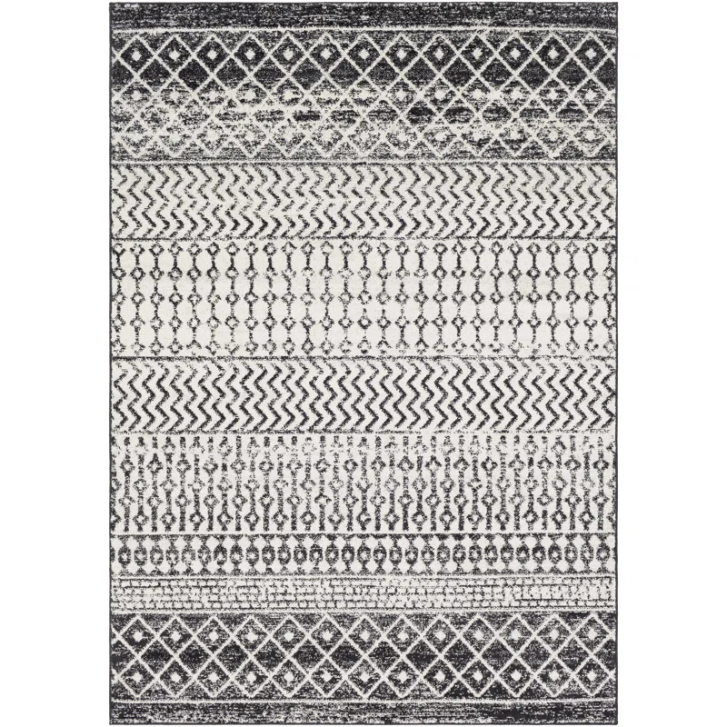 Codi Performance Ivory/Dark Charcoal Rug | Wayfair North America