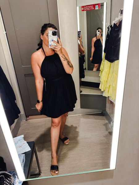 This one gives me all the free people vibes with the back and the tie at the top! Another great dress option for a beach wedding or outdoor wedding, date night, casual day out, etc. 

Comes in 3 colors and goes up to size 4X! I am wearing a L here

LBD
little black dress
Wedding guest dress
Dress
Summer dress
Date night outfit 
Summer outfit 
Sandals 
Beach wedding outfit 

#LTKStyleTip #LTKMidsize #LTKSeasonal