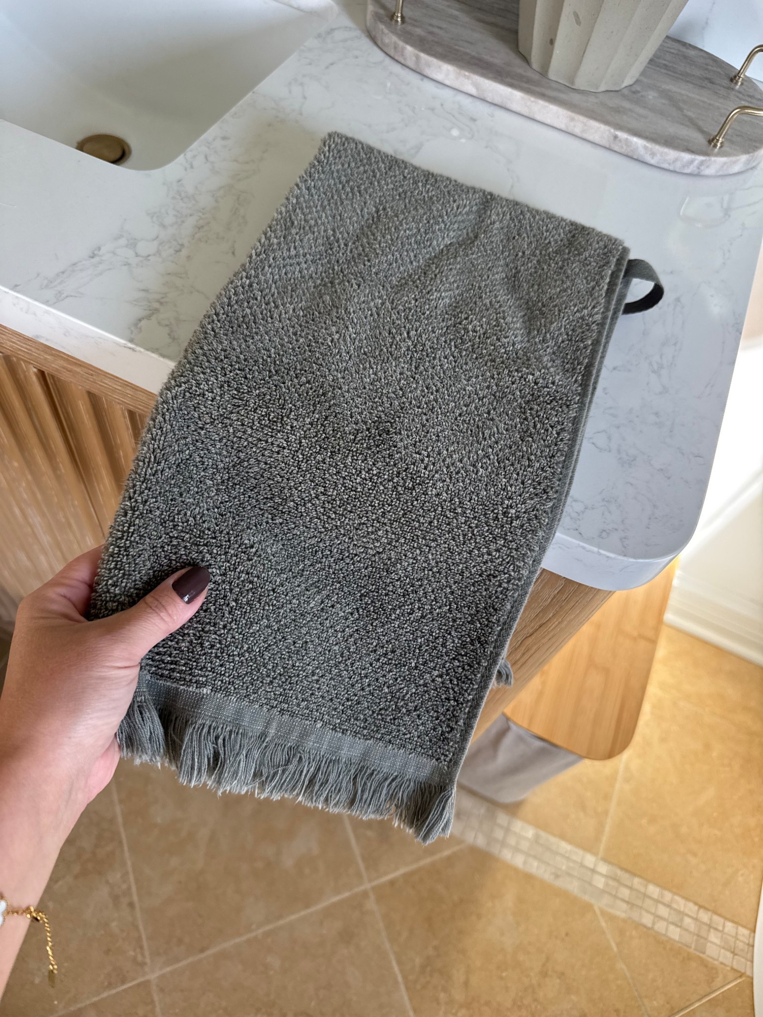 Love these hand towels! They are soft, beautiful and this green color is stunning.

#targetstyle #target #bath 

#LTKHome #LTKSaleAlert #LTKFindsUnder50