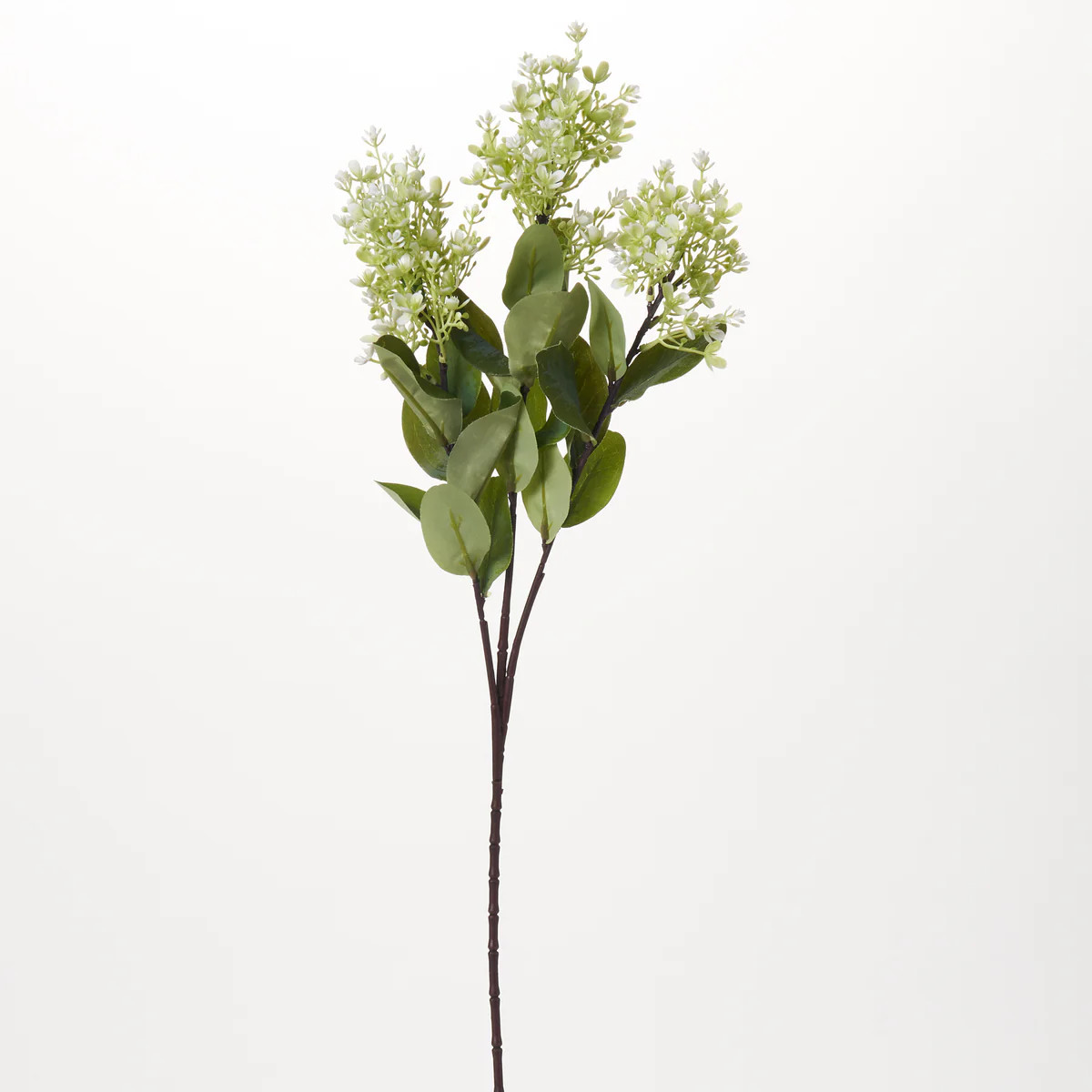 Seeding Green & White PeeGee Cone Hydrangea Faux Long Stem Spray - 29 | Darby Creek Trading