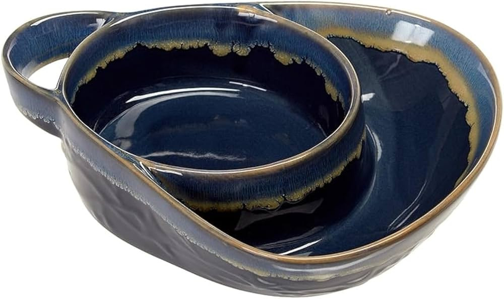 Sets of 2 Stoneware Soup & Side Bowls - Set of 2 Soup & Side Bowls Navy | Amazon (US)