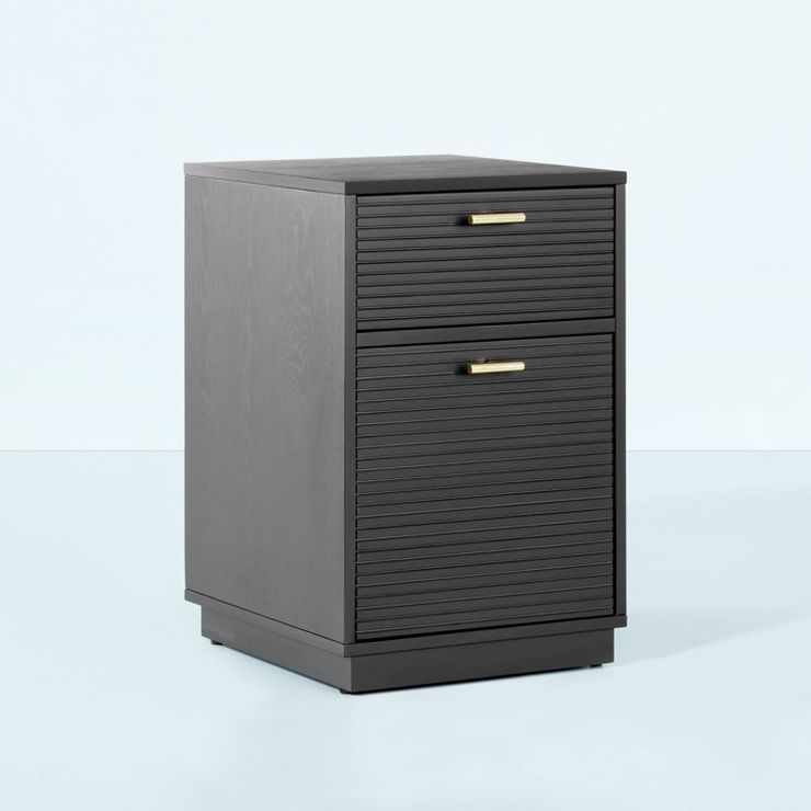 Grooved Wood 2-Drawer Vertical Filing Cabinet - Hearth & Hand™ with Magnolia | Target