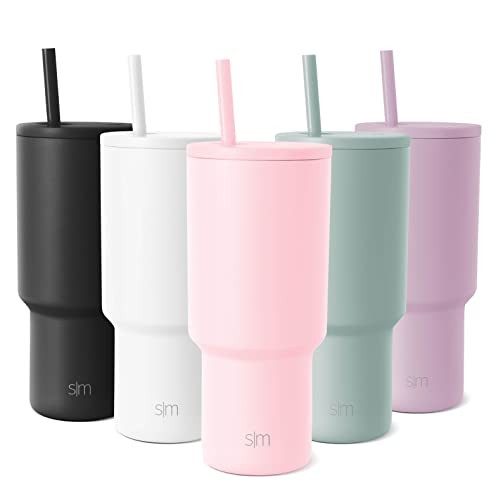 Simple Modern 30 oz Tumbler with Lid and Straw | Insulated Reusable Stainless Steel Water Bottle ... | Amazon (US)