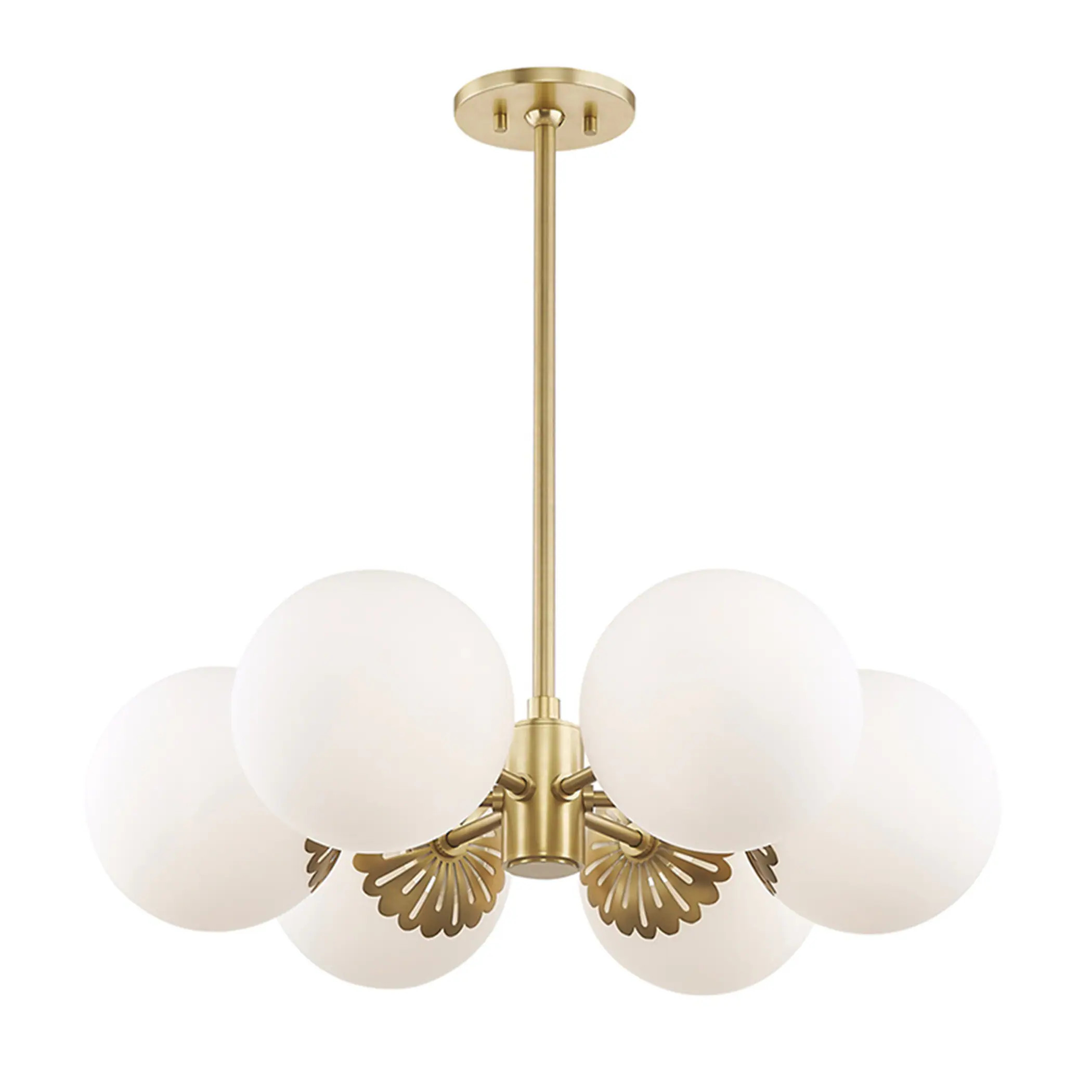 Mitzi by Hudson Valley Lighting Paige 6-Light Transitional Chandelier | H193806-AGB | Lowe's