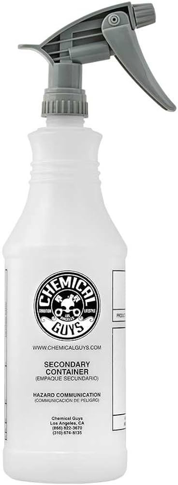 Chemical Guys Acc_130 Professional Chemical Resistant Heavy Duty Bottle and Sprayer, 32 oz | Amazon (US)