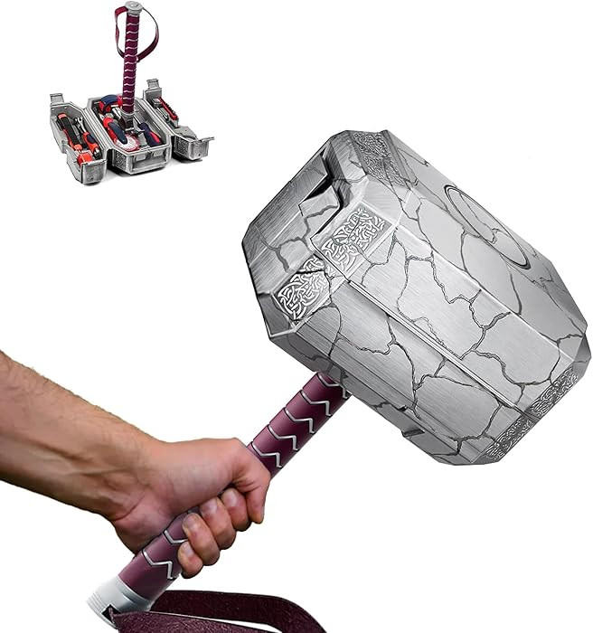28 Piece Hammer Tool Box, Multifunctional Thor Hammer Tool kit, Home Tool Set, Hand Tools, Novelt... | Amazon (US)
