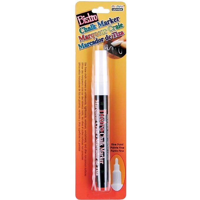 Uchida Of America 482-C-0 Fine Point Bistro Chalk Marker, White | Amazon (US)