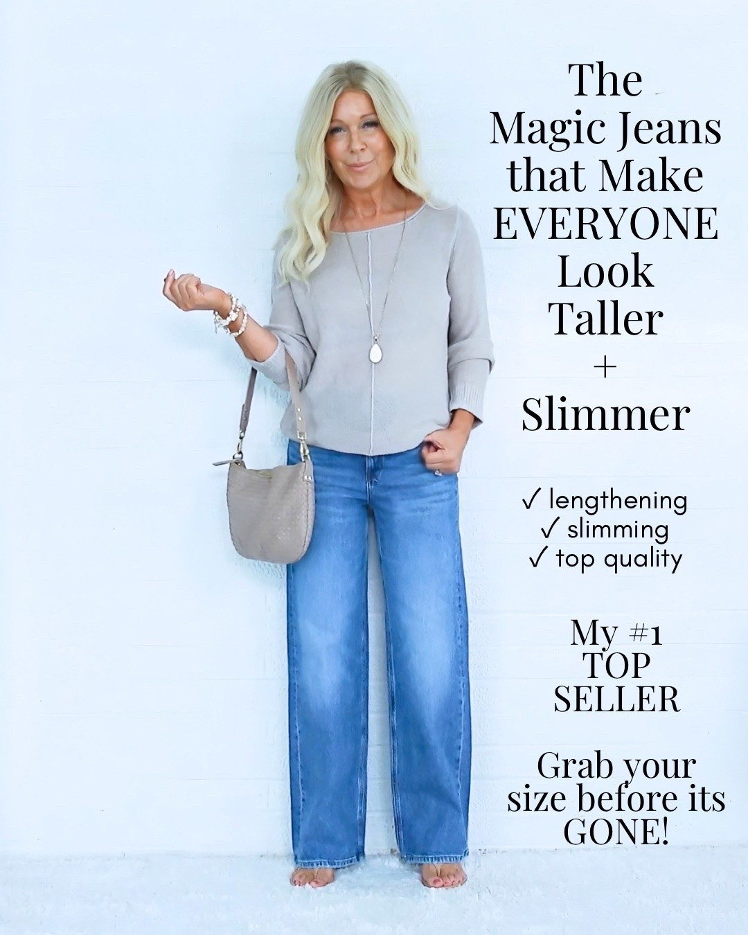 I’m 52—and these are the jeans I’m buying for fall. 🍂👖

Because the right jeans can make you look instantly taller, slimmer, and more polished.

Even when you’re only 5’0” like me!

I’m sharing my favorite fall jean styles:

✓ Leg-lengthening “Magic Jeans”
✓ Slimming straight-leg jeans
✓ Modern matchstick jeans
✓ Hourglass-creating trouser jeans
✓ Light, dark, and black washes

These are not cheap, budget jeans.

They offer quality construction, flattering proportions, and fits designed to enhance your figure.

My “Magic Jeans” were my #1 bestseller all August—and the dark wash has arrived just in time for fall. 🙌

If your denim needs an update, shop early.

The most popular sizes always disappear first!

Comment JEANS and I’ll send you every pair to shop. 🛍️

Valarie 👙

#fallfashion2026 #falljeans #fashionover50 #womenover50 #petitefashion

#LTKSeasonal #LTKOver40 #LTKPetite