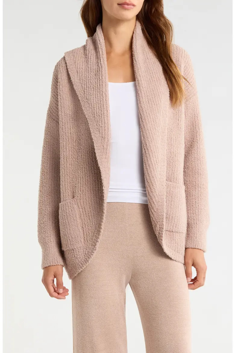 Barefoot Dreams® CozyChic® Ribbed Shawl Collar Cardigan (Women) | Nordstrom | Nordstrom