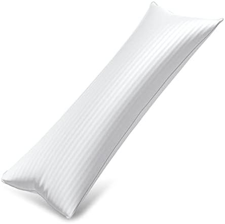 YUGYVOB Cooling Body Pillow for Adults- Satin Stripe Full Body Pillow Long Pillow Insert, Pregnancy  | Amazon (US)
