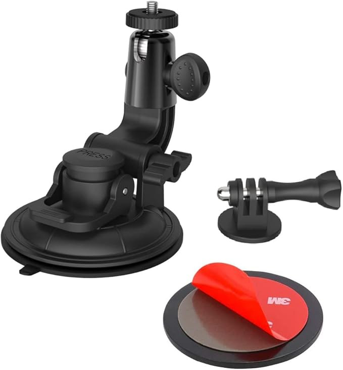 EXSHOW Car Camera Mount Holder for GoPro, Suction Cup Car Windshield Dashboard Dash Mount, Heavy ... | Amazon (US)