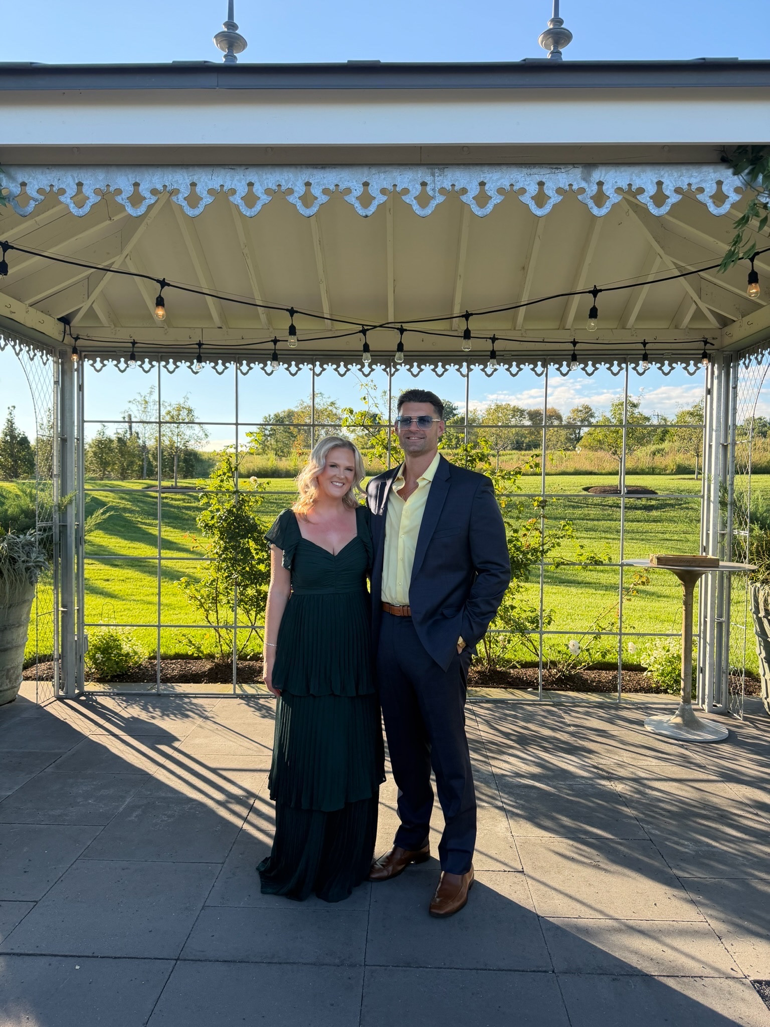 Fall wedding guest look