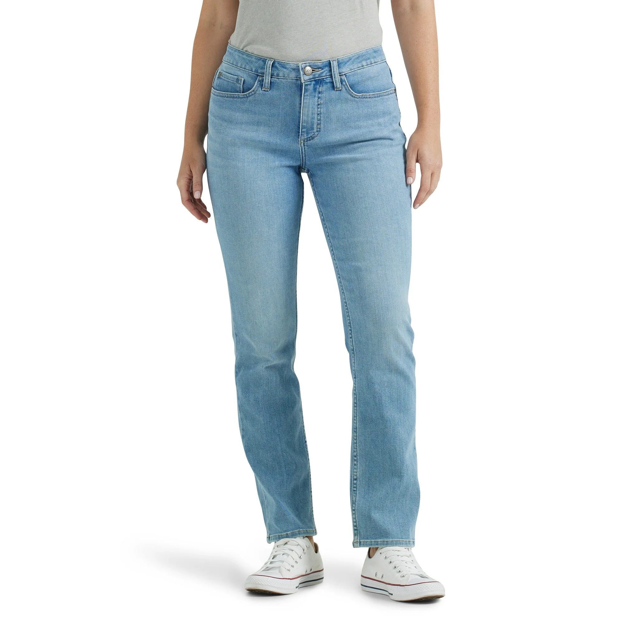 Lee Women's Midrise Straight Leg Jean - Walmart.com | Walmart (US)
