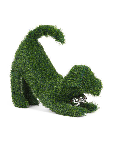 10in Outdoor Safe Topiary Dog With Bell Collar | TJ Maxx
