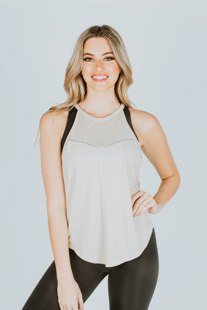 Varley Monterey Tank Egret | CoatTails LLC