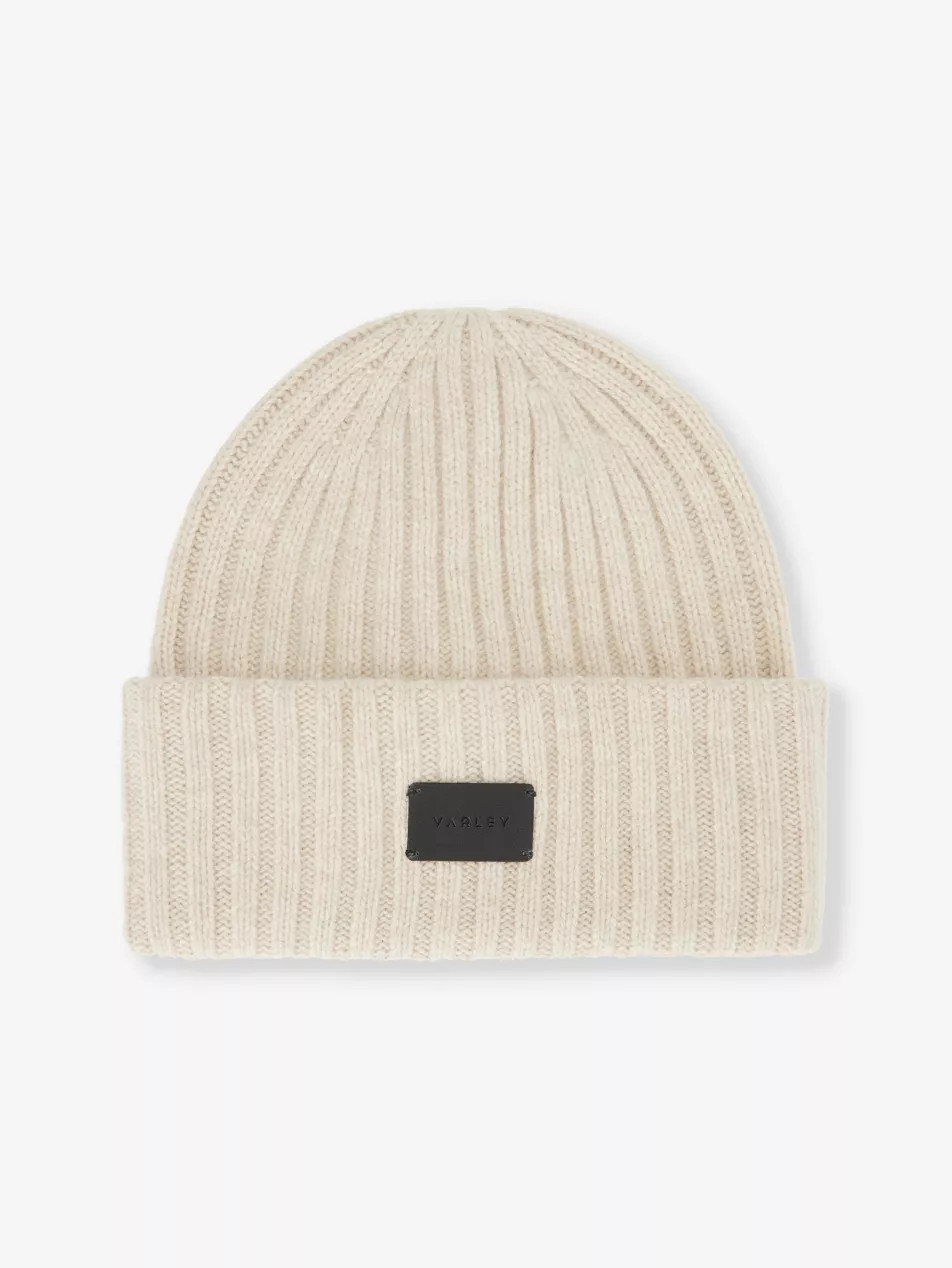 Elva chunky-rib merino wool-blend beanie | Selfridges