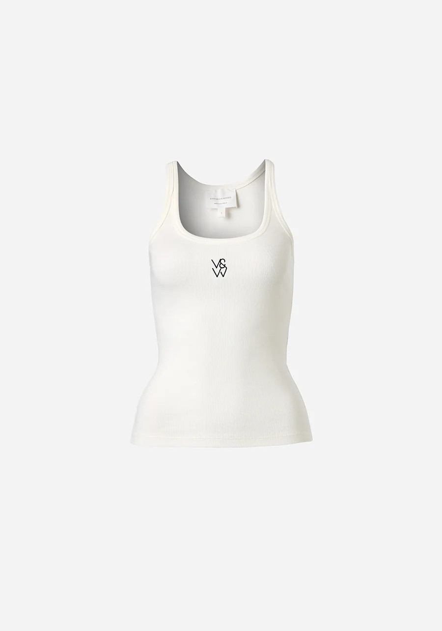 V&W TANK IN WHITE | T-SHIRTS | VIKTORIA & WOODS | Viktoria & Woods