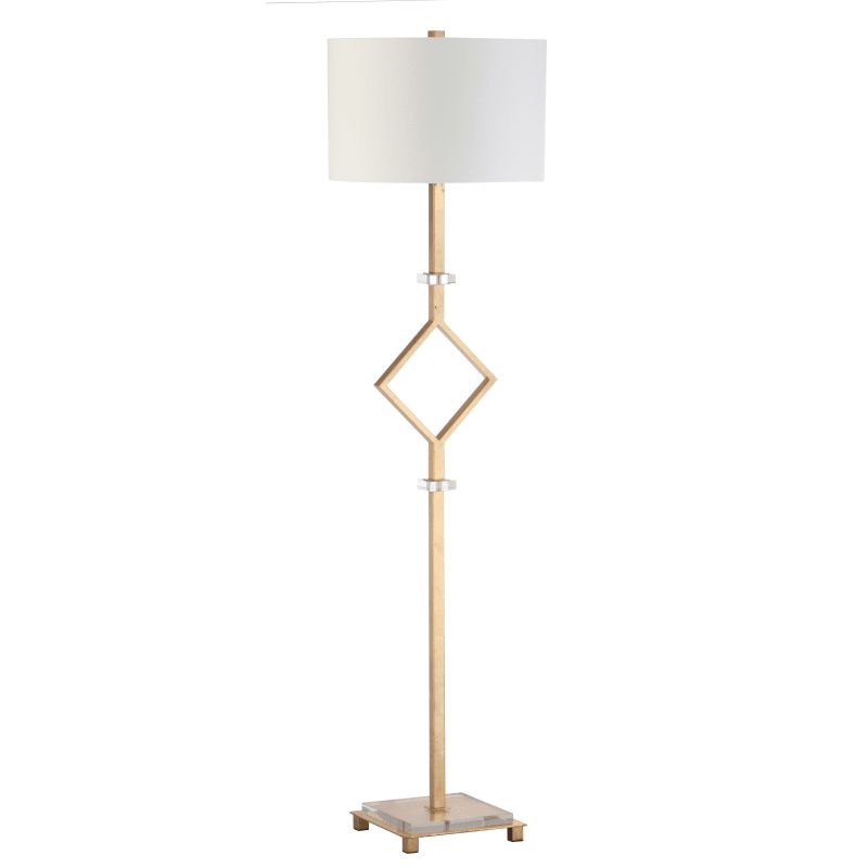 Safavieh FLL4013A Tonia Single Light 64" Tall LED Torchiere Floor Lamp with Cott | Build.com, Inc.