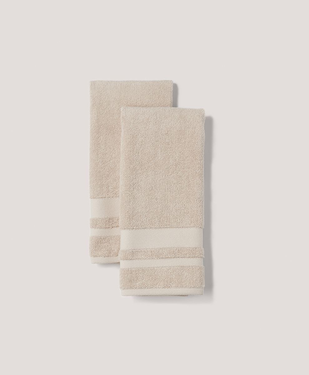 Home Cement Organic Luxe Hand Towel 2-Pack 1S | Pact Apparel