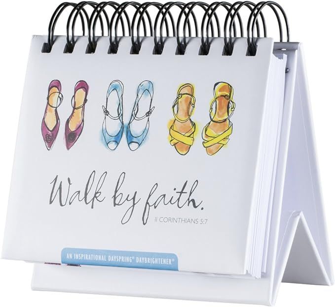 DaySpring Flip Calendar - Walk by Faith - 75618,White | Amazon (US)